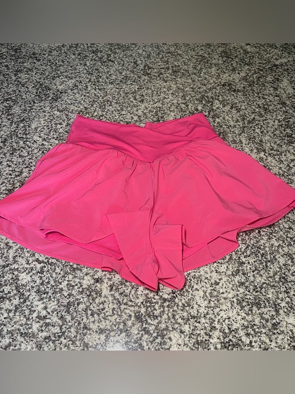 Offline by aerie crossover flowy shorts large hot pink athletic